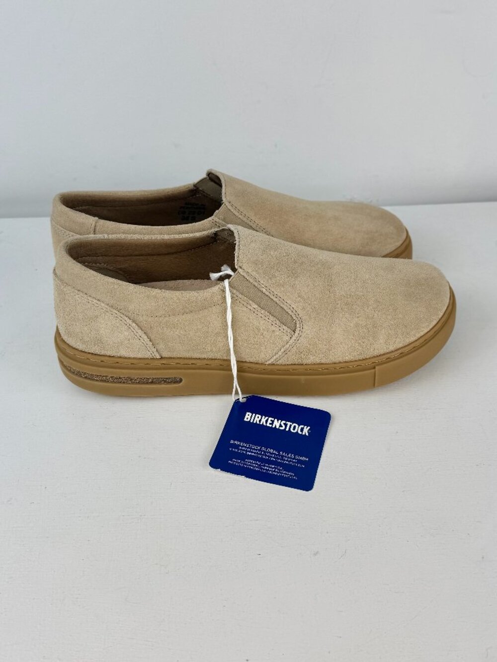Men's 5, Women's 7 - Birkenstock Oswego Sandcastle Suede Slip-On Sneaker